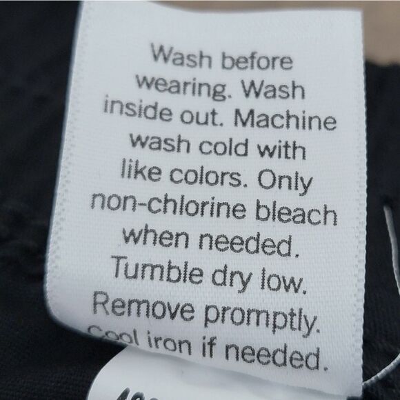 Sonoma Comfort Waist Utility Capri Pants Cotton Waistband Black Plus Size 28W - Picture 11 of 11